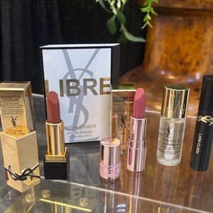 Yves Saint Laurent Lipstick Duo - nude beige and Soft Pink